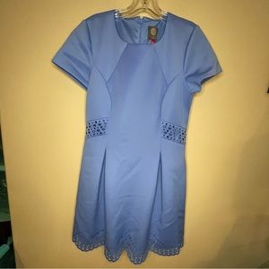 Vince Camuto Royal Blue Short Sleeve A-line Dress Sz-14